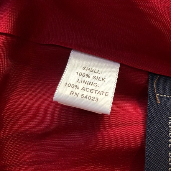 Banana Republic 100% Silk Red Pleated Bust Midi Dress NWT Women’s Size 4 - Picture 7 of 8